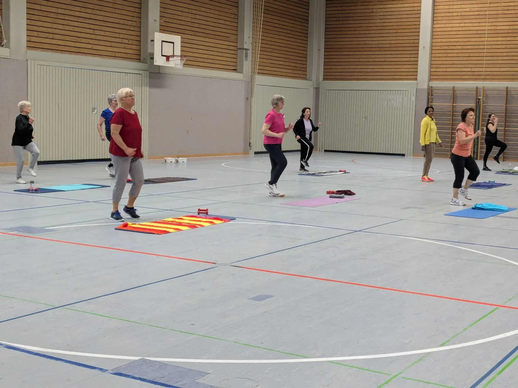 In Action beim Training