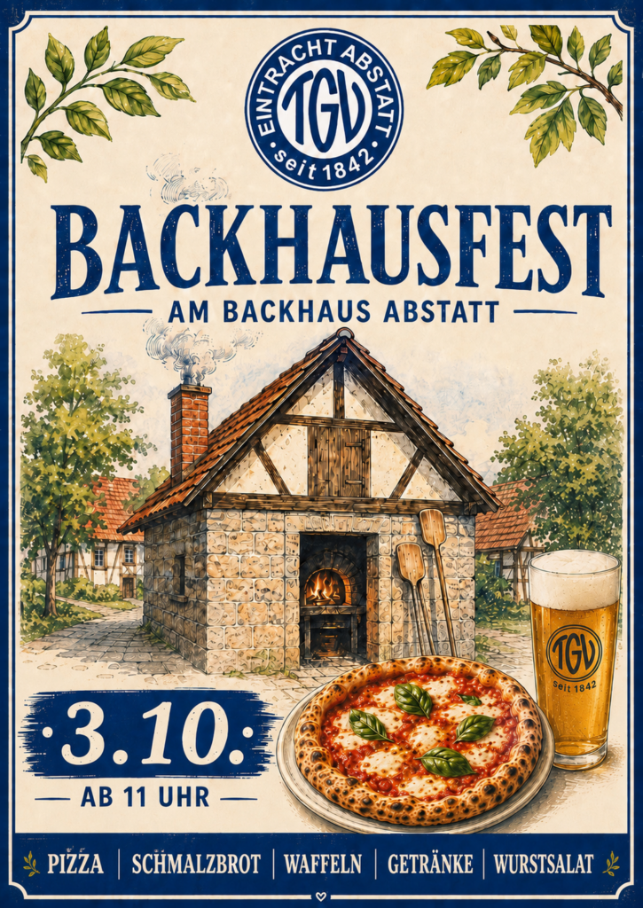 Plakat fürs Backhausfest 2026